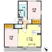 シティーコート色子 A棟の間取り画像