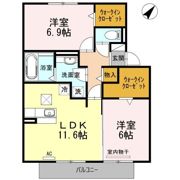 フレール A棟の間取り画像