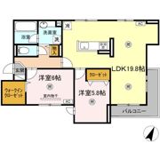 six reves（ｼｨｽ ﾚｰｳﾞ）の間取り画像