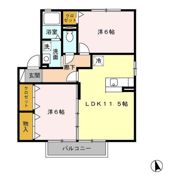 ナチュール北 Aの間取り画像