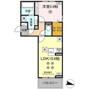 D-resena大橋Ⅰの間取り画像