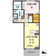 D-resena大橋Ⅰの間取り画像