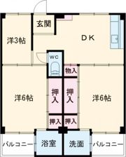 ビレッジハウス宮の前1号棟の間取り画像