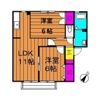 ソレジオ浜中 Bの間取り画像