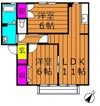 ソレジオ浜中 Aの間取り画像