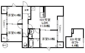 ポラリス唐津駅東の間取り画像