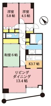 たまプラーザスカイマンション東館の間取り画像