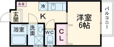 アミティシーボルト通りの間取り画像
