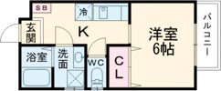 アミティシーボルト通りの間取り画像