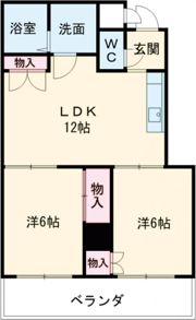 豊川支店マンションの間取り画像