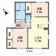 シャーメゾンミモザの間取り画像