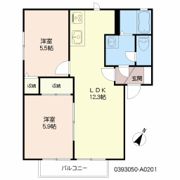 グリーンヒル南片江 A棟の間取り画像