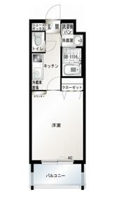 エンクレスト吉塚駅前の間取り画像