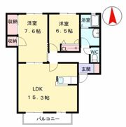 コートヴェール南片江Ⅱ J棟の間取り画像