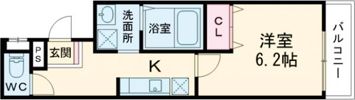 フジパレス中央長田Ⅱ番館の間取り画像