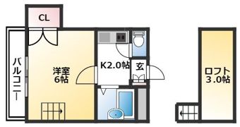 STハウスⅡの間取り画像