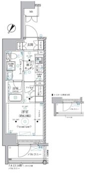 ベルグレード川崎AZの間取り画像