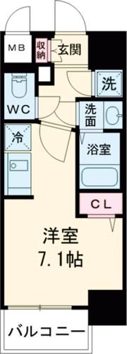 ファーストフィオーレ大阪ウエストウェルビングの間取り画像