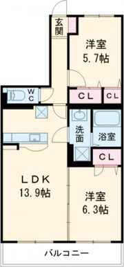 グレイスピアの間取り画像