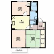 コーポフェニックス Dの間取り画像