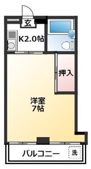 永国寺ハイツの間取り画像