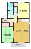 エーデルハイムAの間取り画像