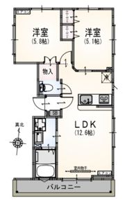 サンライズ中野江原町の間取り画像