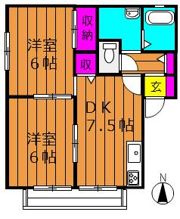 サンクオーレⅡの間取り画像