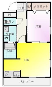 ヴァンヴェストAの間取り画像