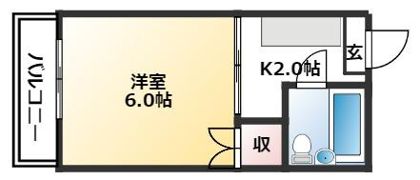 永国寺ハイツの間取り画像