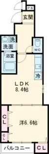 フジパレス長原サウスの間取り画像