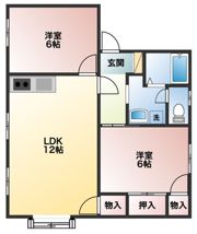 タウニィ明星の間取り画像