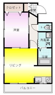 ヴァンヴェストBの間取り画像