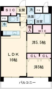エクセルハイム東灘の間取り画像