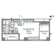 コンフォリア新宿イーストサイドタワーアネックスの間取り画像