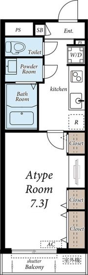 グレイス大塚・帝京大学の間取り画像
