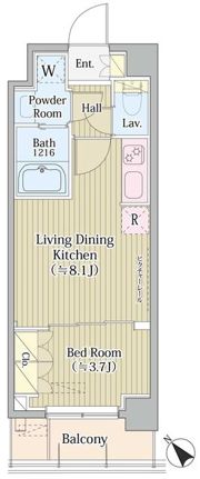 Avvolto Felice 蒲田Southの間取り画像