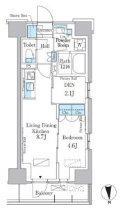 パークアクシス新宿百人町の間取り画像