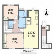 プライムタウン Bの間取り画像