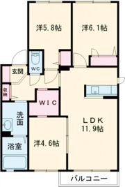 ガーデンパーク つばきの間取り画像