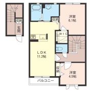 クレール Aの間取り画像