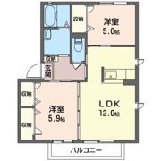 ラ・ブリーズAの間取り画像
