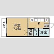 コーポユートピア宮町Bの間取り画像