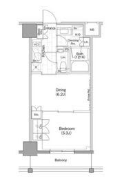 ザ・パークハビオ早稲田の間取り画像