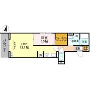 Noble villa鹿手袋 Bの間取り画像