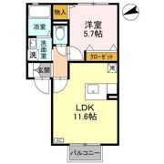 メゾンドジュネス Bの間取り画像