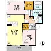 セジュール 三ツ池 A棟の間取り画像