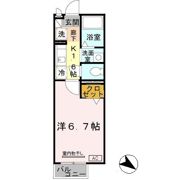 セジュール西代Ⅰ B棟の間取り画像