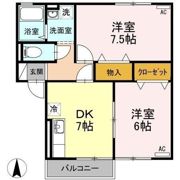 ヴィラージュ桂 Ⅰ棟の間取り画像