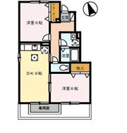 ローズコート清水 B棟の間取り画像